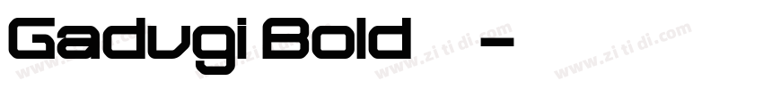 Gadugi Bold 粗体字体转换